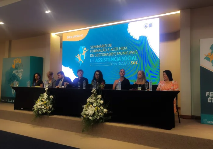 SAS participa de Seminário de Formação e Acolhida de Gestores Municipais de Assistência Social na Região Sul