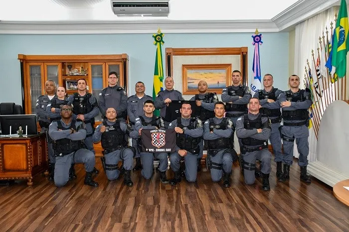 Comandante-geral recebe equipe da Força Tática do 9º Batalhão e destaca atuação no Sul do ES