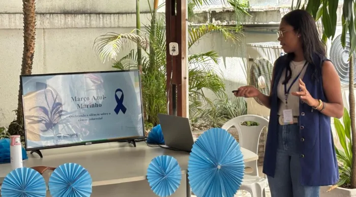 Evento em alusão ao ‘Março Azul’ reforça importância da informação e do diagnóstico precoce / Foto: Flávia Nunes