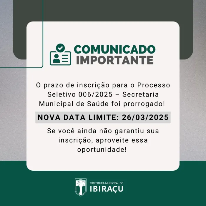 COMUNICADO IMPORTANTE