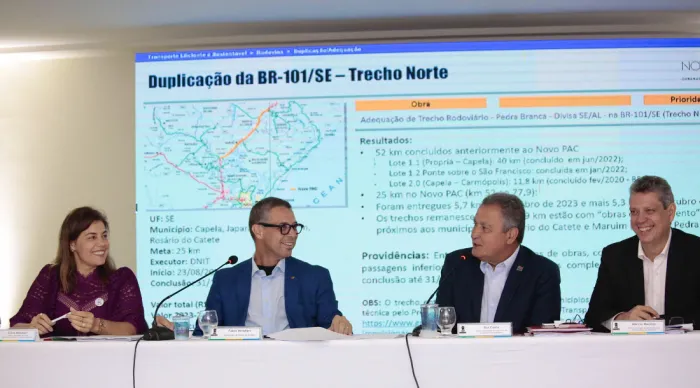 Obras com investimento de R$ 74 bilhões do Novo PAC estimulam desenvolvimento de diversas áreas em Sergipe