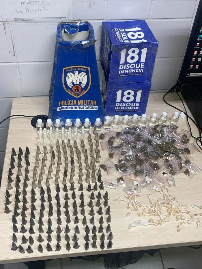 6º Batalhão apreende drogas em diferentes bairros de Serra