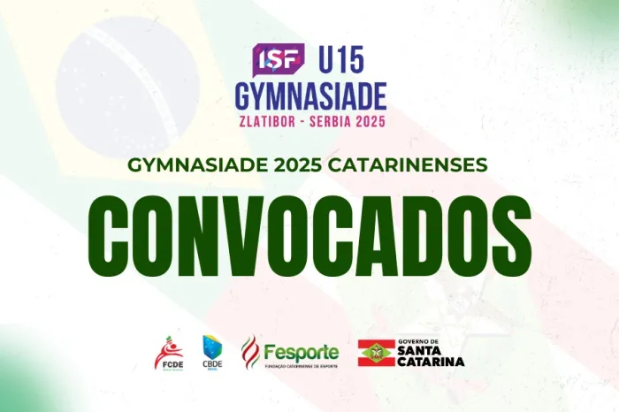 Conheça a delegação que representa Santa Catarina na Gymnasiade 2025 na Sérvia