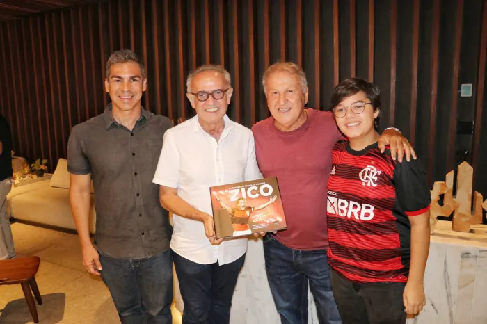 Cícero Lucena recebe Zico e ressalta o esporte como instrumento para melhorar qualidade de vida dos jovens