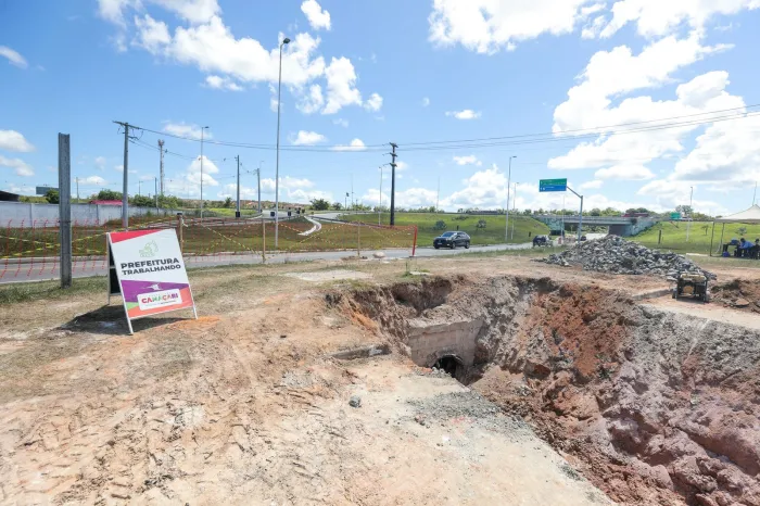 Obra de drenagem no Trevo da Cascalheira segue em andamento