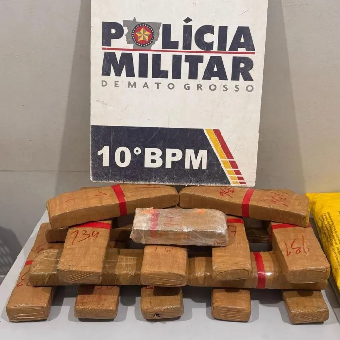 Polícia Militar prende caminhoneiro faccionado com 16 tabletes de maconha em Cuiabá