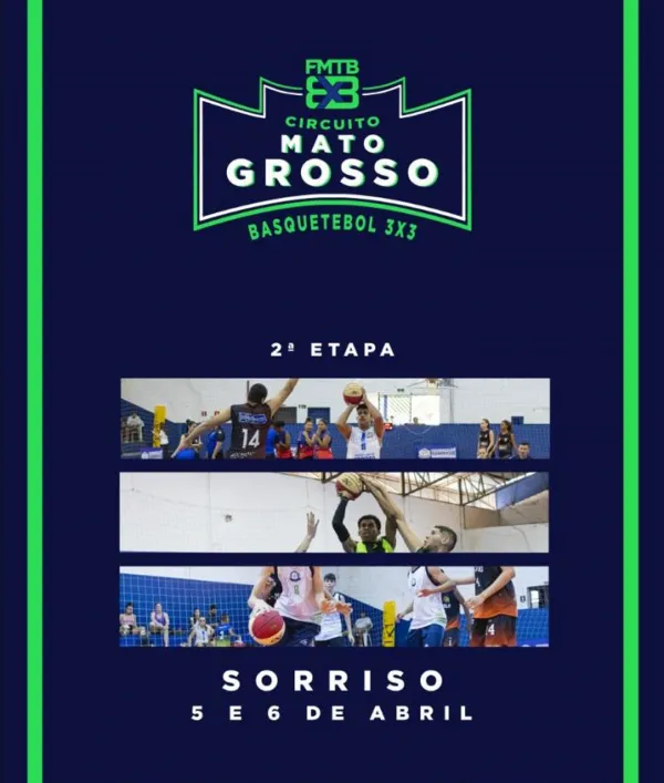 Sorriso sedia etapa do Circuito Mato-grossense de Basquetebol 3x3 neste fim de semana