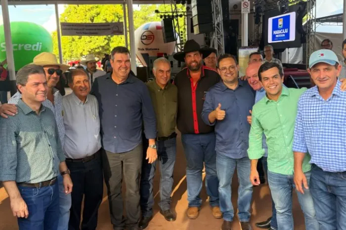 Zé Teixeira participa de agenda com governador Riedel em Maracaju