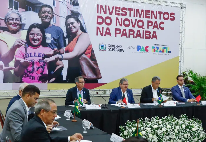 João Azevêdo aprofunda andamento das obras do PAC na Paraíba com ministros Rui Costa e Waldez Góes e destaca parceria com governo federal