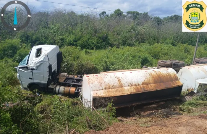 Semarh fiscaliza retirada de aproximadamente 200 toneladas de solo contaminado por produto químico na BR-343