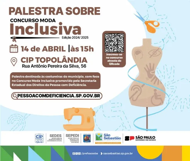 São Sebastião promove palestra para interessados em participar de Concurso Moda Inclusiva 2025