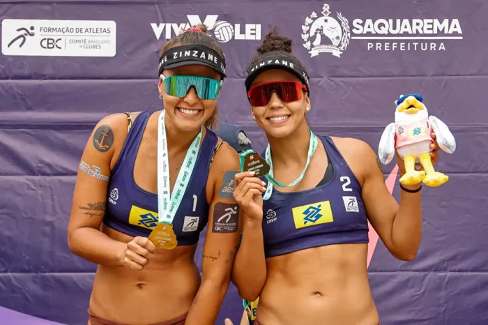 Thâmela Coradello vence campeãs olímpicas e é ouro em etapa do Brasileiro de Vôlei de Praia