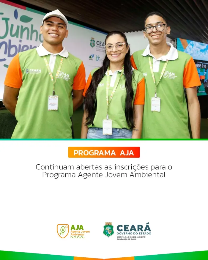 Continuam abertas as inscrições para o Programa Agente Jovem Ambiental