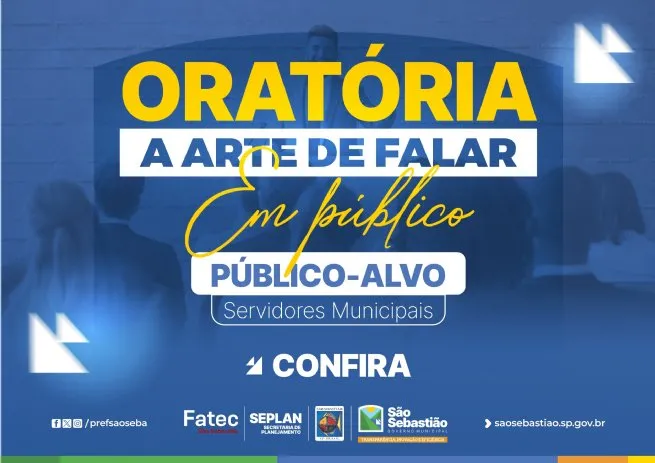 Curso de Oratória capacita servidores públicos de São Sebastião para aprimorar a comunicação institucional