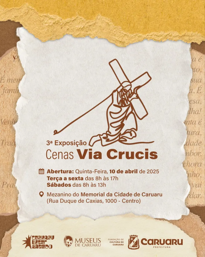 Memorial de Caruaru recebe 4ª edição da Exposição ‘Cenas Via Crucis’ a partir desta quinta-feira (10)