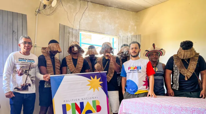 Agentes territoriais da Política Nacional Aldir Blanc atendem comunidade indígena Xokó