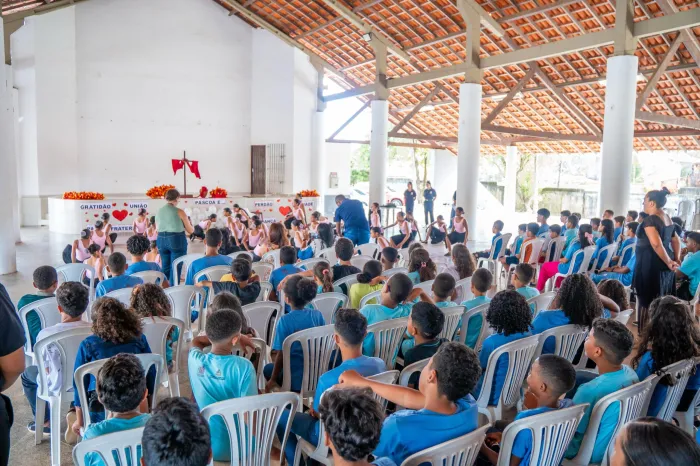 Gedema celebra a Páscoa com alunos do programa ‘Sol Nascente’