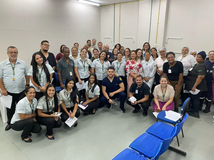 Colaboradores do Hospital de Bertioga participam de ação de humanização