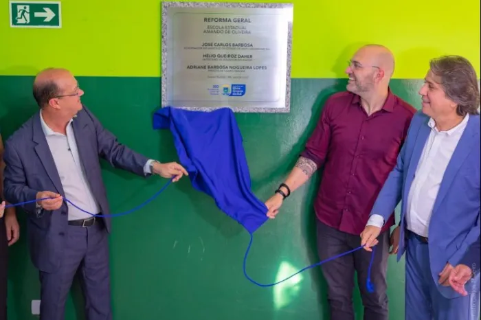 Campo Grande: Caravina destaca apoio à educação em entrega de escola revitalizada