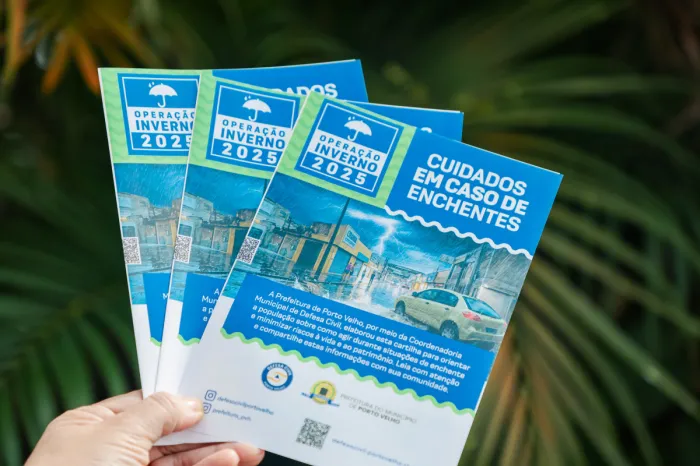 Cartilha orienta população como agir no período de enchente