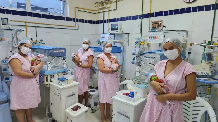 Hospital Edson Ramalho faz ensaio fotográfico de Páscoa com bebês internados nas unidades de cuidados avançados