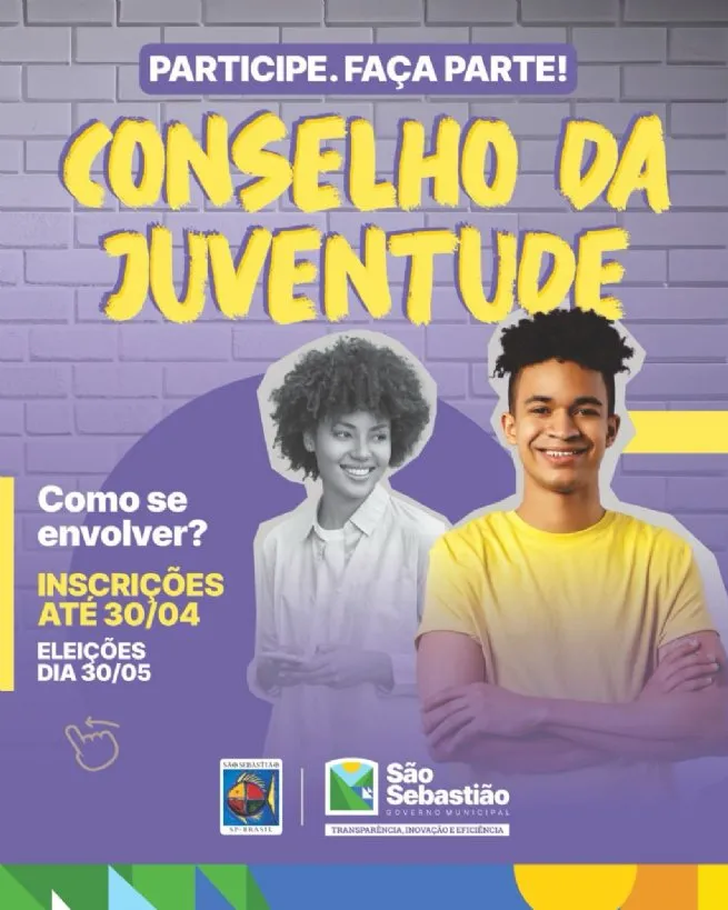 Prefeitura de São Sebastião abre inscrições para eleição do Conselho Municipal da Juventude – Gestão 2025-2027