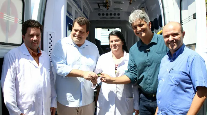 Secretário Cláudio Mitidieri e prefeito de Socorro, Samuel Carvalho/ Foto: Valter Sobrinho