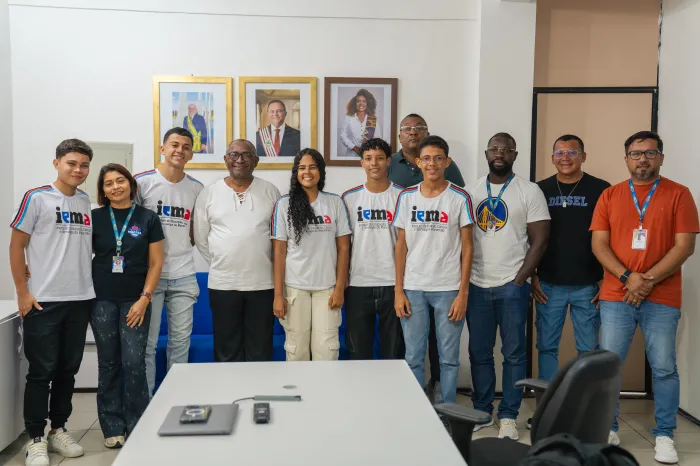 - Estudantes participaram de uma reunião especial com a Direção Geral do Iema (Foto: Divulgação)