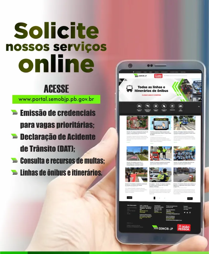 Semob mantém serviços online para demandas administrativas durante ponto facultativo e feriado