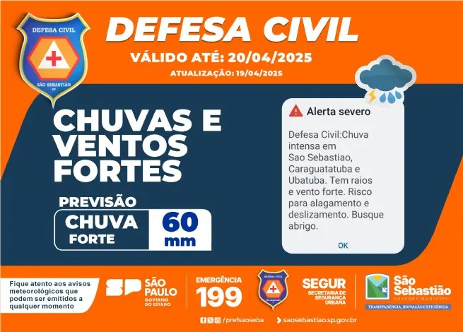 Foto: Reprodução/Prefeitura de São Sebastião - SP