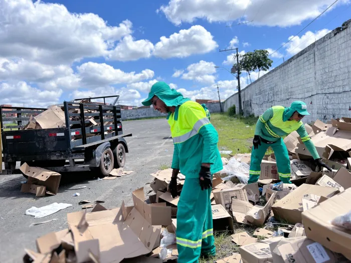 Limpec garante coleta de 2 toneladas de resíduos da Cesta da Páscoa