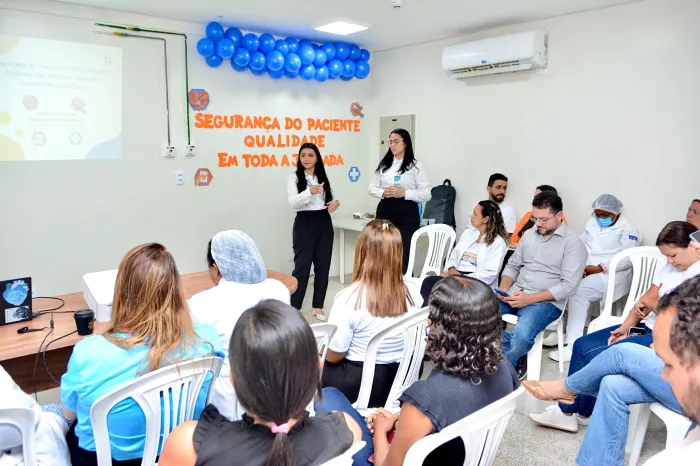 - Atividade em alusão à segurança do paciente em Paço do Lumiar (Foto: Thiago Nascimento)