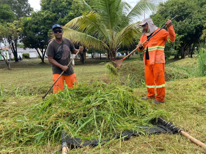 SSAM: Equipes de limpeza realizam serviços de roçagem na cidade