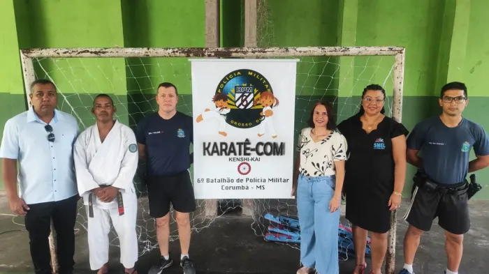 6º BPM realiza cerimônia de graduação de faixas do Projeto “Karatê Comunitário” em Ladário