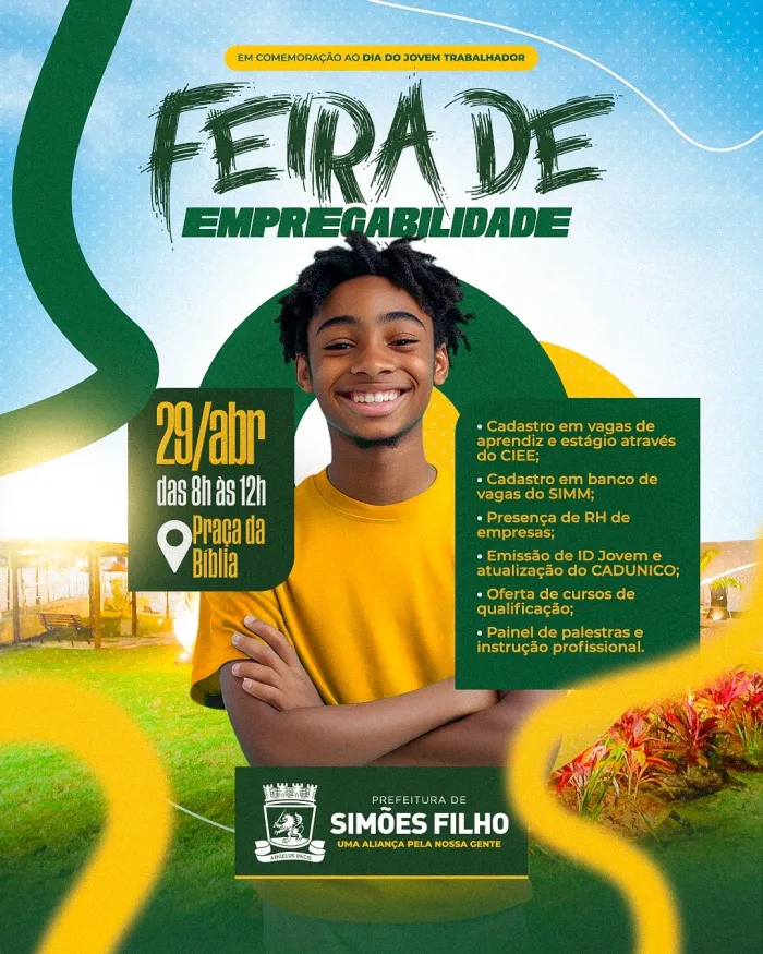 Prefeitura realiza Feira da Empregabilidade em celebração ao Dia do Jovem Trabalhador