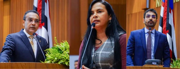 Deputados Junior Cascaria, Ana do Gás e Florêncio Neto falaram sobre o evento que reuniu prefeitos na capital maranhense
