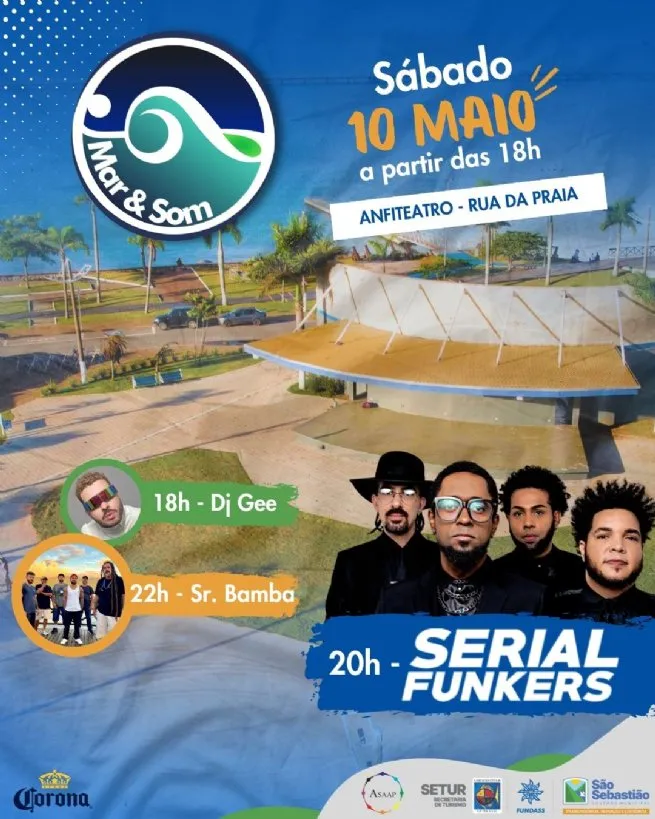 Evento ‘Mar & Som’ promete movimentar o Anfiteatro da Rua da Praia com música, cultura e lazer