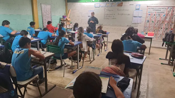 Educação e cuidado: PM realiza palestra sobre proteção infantil no CAIC em Corumbá