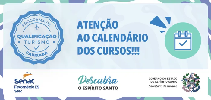 Setur divulga cronograma de novas turmas de capacitação para o turismo