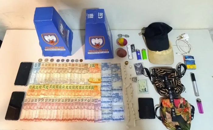 10ºbpm apreende drogas e conduz quatro adolescentes por ato infracional em Guarapari