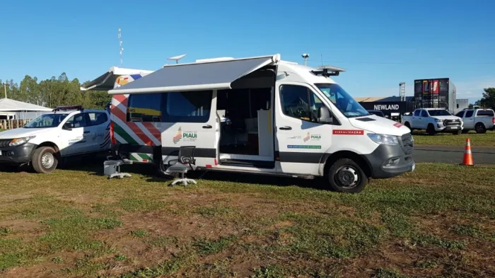 Secretaria da Fazenda marca presença na Exposoja 2025 com posto móvel de atendimento