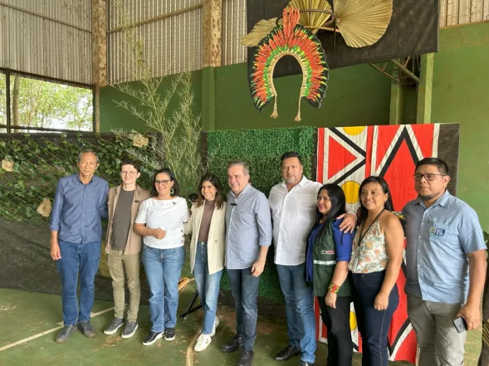 Franklin participa de lançamento de obras de poços na reserva indígena