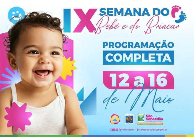 9ª Semana do Bebê e do Brincar vai levar encantamento as crianças da primeira infância de São Sebastião