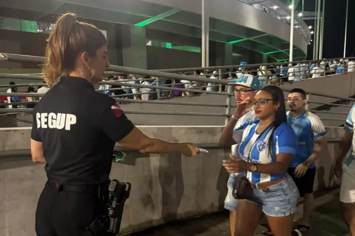 Forças de segurança monitoram e garantem tranquilidade no clássico entre Remo e Paysandu