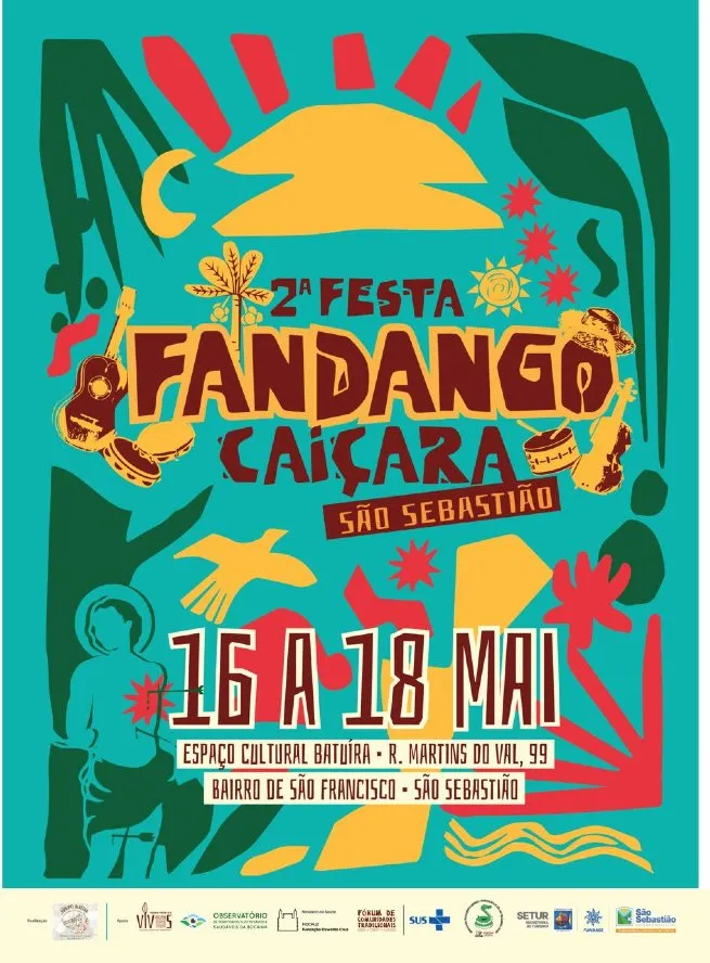 2ª Festa do Fandango Caiçara de São Sebastião ocorre neste fim de semana no bairro São Francisco