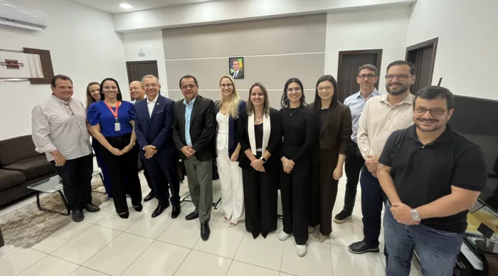 Encontro entre representantes da Agrese, Banese e Lotese. Foto: Ascom/Agrese