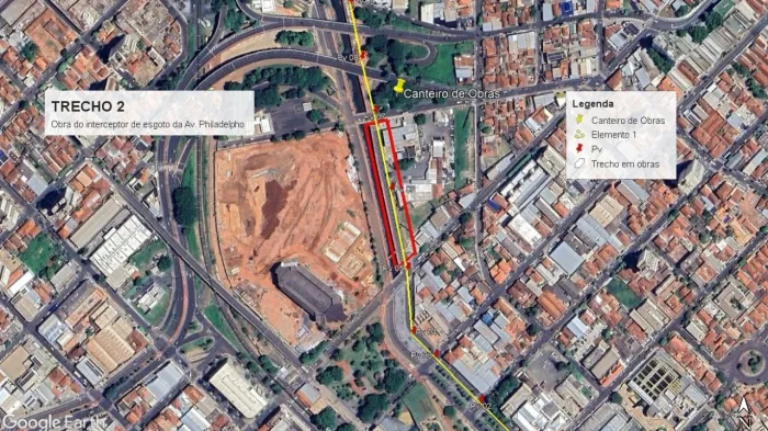 Semae inicia segundo trecho da obra na Philadelpho Gouveia Neto