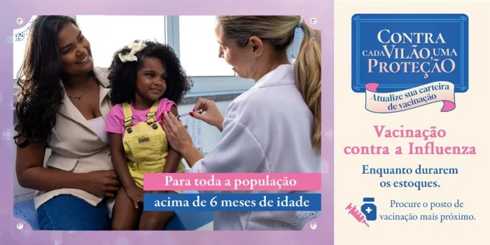 Espírito Santo amplia vacinação contra a influenza para toda a população acima de 6 meses