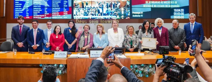 Sessão Solene realizada na Assembleia Legislativa do Maranhão para homenagear mulheres com relevantes serviços prestados à sociedade maranhense