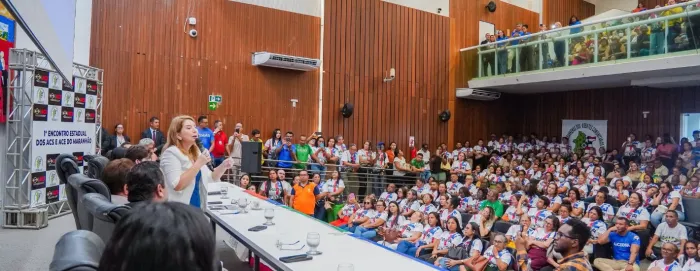 Iracema Vale relembrou sua trajetória na área da saúde e ressaltou a importância dos ACS e ACE na estrutura do Sistema Único de Saúde (SUS)